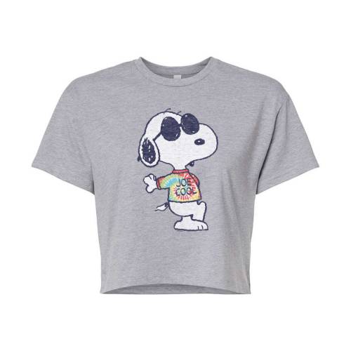 キャラクター ネクタイ Tシャツ 【 LICENSED CHARACTER PEANUTS SNOOPY TIE DYE CROPPED TEE / 】 キッズ ベビー マタニティ トップス カットソー