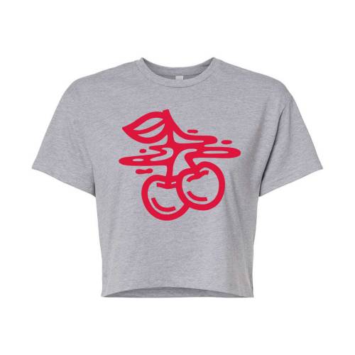 キャラクター Tシャツ 【 LICENSED CHARACTER BOLD CHERRIES CROPPED TEE / 】 キッズ ベビー マタニティ トップス カットソー