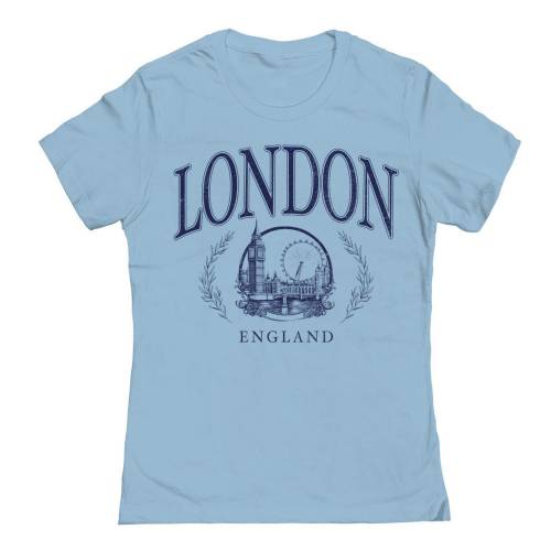 【★百貨店SALE★6/11夜夜中2時迄】文字記号 青味 青み グラフィック プルオーバー 【 LICENSED CHARACTER LONDON BLUE GRAPHIC TEE / POWDER BLUE 】 キッズ もの言う花 マタニティ トップス カットソー