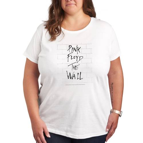 キャラクター ピンク グラフィック Tシャツ 白色 ホワイト 【 LICENSED CHARACTER MISSY PLUS SIZE PINK FLOYD THE WALL GRAPHIC TEE / WHITE 】 キッズ ベビー マタニティ トップス カットソー
