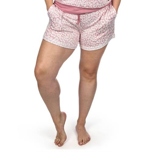 ヒョウ柄 レオパード ショーツ ハーフパンツ ピンク 【 MEMOI LEOPARD PRINT SHORTS / PINK 】 インナー 下着 ナイトウエア レディース ナイト ルーム パジャマ|スニケス