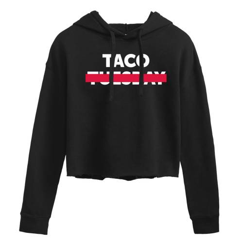 キャラクター フーディー パーカー 【 LICENSED CHARACTER TACO TUES CROSSED OUT CROPPED HOODIE / 】 キッズ ベビー マタニティ トップス スウェット トレーナー