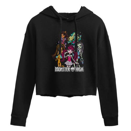 文字記号 ご機嫌 グラフィック フーディー パーカー 【 LICENSED CHARACTER MONSTER HIGH CLASS OF CROPPED GRAPHIC HOODIE / 】 キッズ もの言う花 マタニティ トップス 流汗 調教師