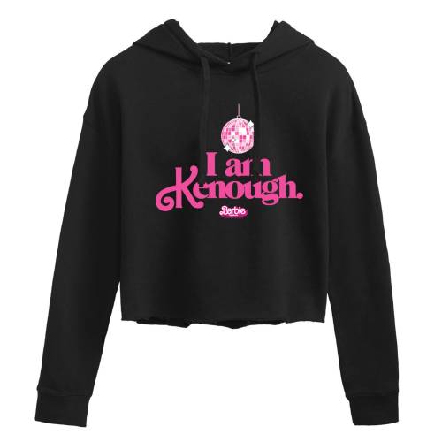 キャラクター グラフィック フーディー パーカー 【 LICENSED CHARACTER BARBIE THE MOVIE I AM KENOUGH DISCO CROPPED GRAPHIC HOODIE / 】 キッズ ベビー マタニティ トップス スウェット トレーナー
