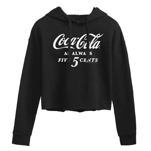 キャラクター グラフィック フーディー パーカー 【 LICENSED CHARACTER COCA-COLA FIVE CENTS CROPPED GRAPHIC HOODIE / 】 キッズ ベビー マタニティ トップス スウェット トレーナー