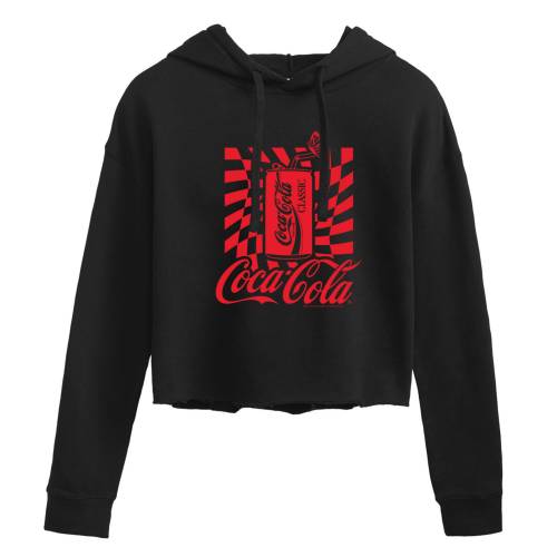 文字記号 グラフィック フーディー パーカー 【 LICENSED CHARACTER COCA-COLA CAN CROPPED GRAPHIC HOODIE / 】 キッズ もの言う花 マタニティ トップス 流汗 調教師