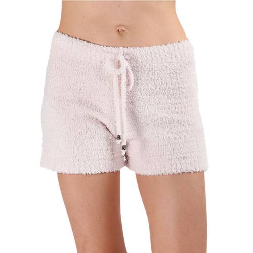 ショーツ ハーフパンツ ピンク 【 MEMOI ULTRA-PLUSH CHENILLE DRAWSTRING LOUNGE SHORTS / PINK 】 インナー 下着 ナイトウエア レディース ナイト ルーム パジャマ｜スニケス