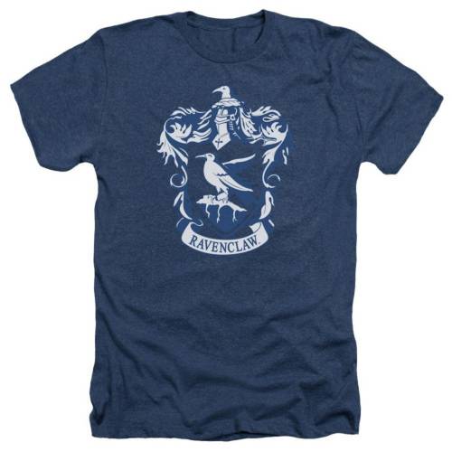 キャラクター ヘザー Tシャツ 紺色 ネイビー 【 LICENSED CHARACTER HARRY POTTER RAVENCLAW CREST ADULT HEATHER T-SHIRT / NAVY 】 メンズファッション トップス カットソー｜スニケス