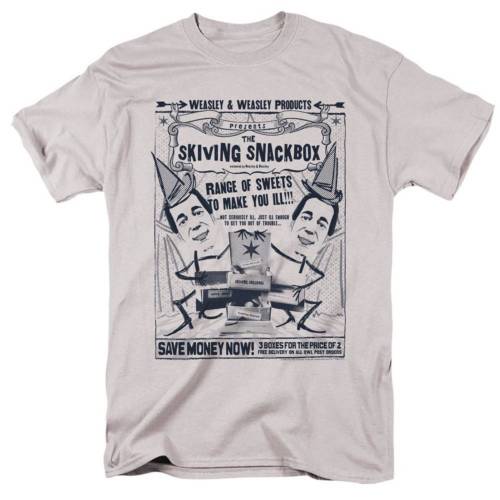 キャラクター スリーブ Tシャツ 銀色 シルバー 半袖 【 LICENSED CHARACTER HARRY POTTER SKIVING SNACKBOX SHORT SLEEVE ADULT T-SHIRT / SILVER 】 メンズファッション トップス カットソー
