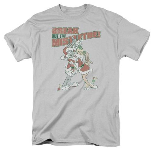 キャラクター スリーブ Tシャツ 銀色 シルバー 半袖 【 LICENSED CHARACTER LOONEY TUNES MISTLETOE SHORT SLEEVE ADULT T-SHIRT / SILVER 】 メンズファッション トップス カットソー