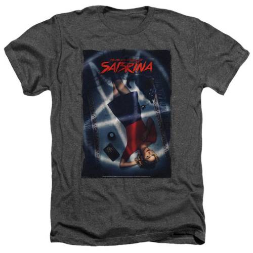 キャラクター アート ヘザー Tシャツ チャコール 【 LICENSED CHARACTER CHILLING ADVENTURES OF SABRINA KEY ART ADULT HEATHER T-SHIRT / CHARCOAL 】 メンズファッション トップス カットソー