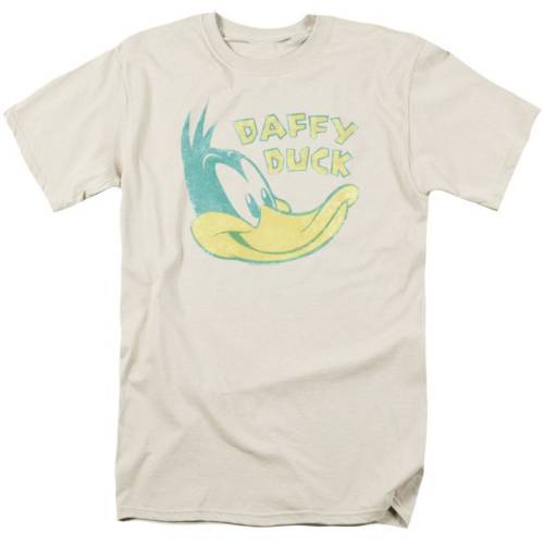 キャラクター スリーブ Tシャツ クリーム 半袖 【 LICENSED CHARACTER LOONEY TUNES DAFFY HEAD SHORT SLEEVE ADULT T-SHIRT / CREAM 】 メンズファッション トップス カットソー｜スニケス