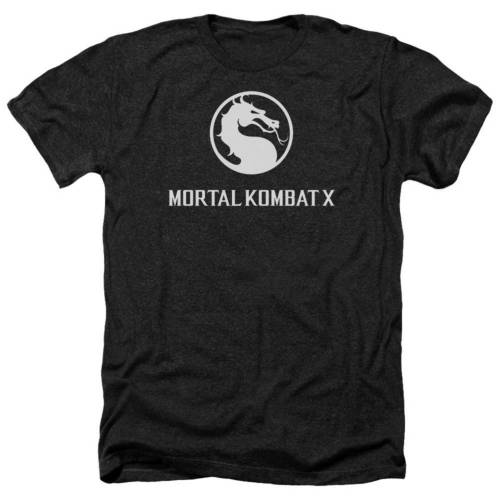キャラクター ドラゴン ロゴ ヘザー Tシャツ 黒色 ブラック 【 LICENSED CHARACTER MORTAL KOMBAT X DRAGON LOGO ADULT HEATHER T-SHIRT / BLACK 】 メンズファッション トップス カットソー｜スニケス 15,375円