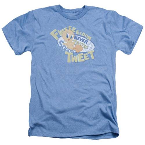 キャラクター ヘザー Tシャツ 青色 ブルー 【 LICENSED CHARACTER LOONEY TUNES FWEEDOM ADULT HEATHER T-SHIRT / LIGHT BLUE 】 メンズファッション トップス カットソー｜スニケス