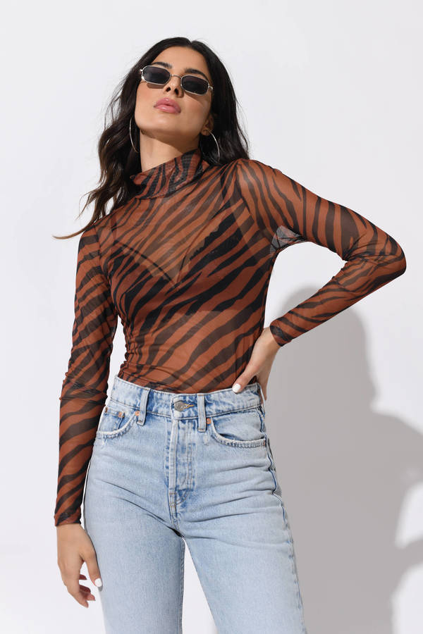 zebra mesh top