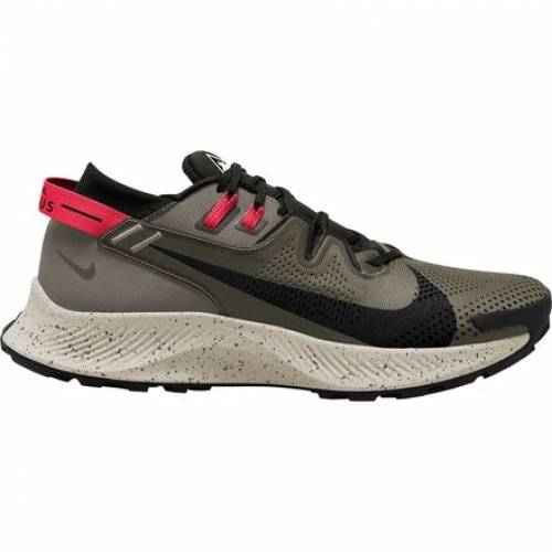ナイキ Nike ペガサス 荷 カーキ 陸軍 メンズ Nike Pegasus Trail 2 Running Shoe Cargo Khaki Blacklight Army ナイキ 略式 流行り物 スニーカー Maxtrummer Edu Co