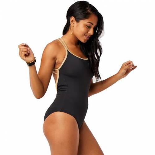 曲る考える Carve Designs スウィムスーツ 真っ黒 ネグロ ゴールド レディース Carve Designs Beacon Full One Piece Swimsuit Black Gold Shimmer Powerplusnsw Com Au