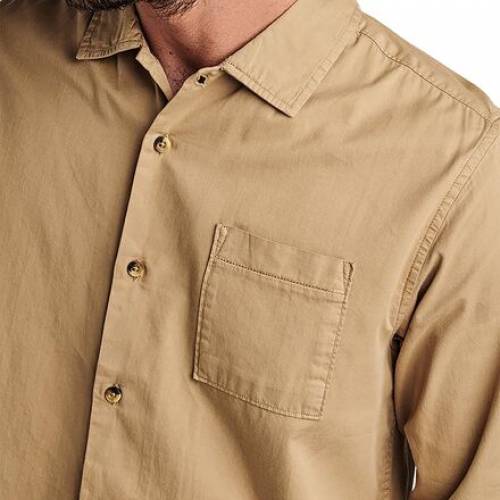 ボタン降る カーキ メンズ Roark Revival Well Worn Buttondown Shirt Khaki Superplayground Com Br