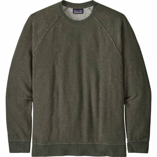 パタゴニア スウェットシャツ トレーナー 緑 グリーン メンズ Green Patagonia Trail Harbor Crewneck Sweatshirt Long Plains Basin Labomgd Ch