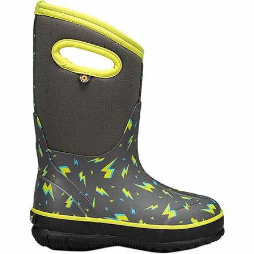 スーパーストアー安売り真只中 6 11正子2度迄 ボグス Bogs 古典 稲魂 ブーツ 灰色 鼠色 薄墨 Gray Bogs Classic Lightning Boot Dark Multi キッズ 赤児 マタニティ ベビー衣紋 モード Barlo Com Br