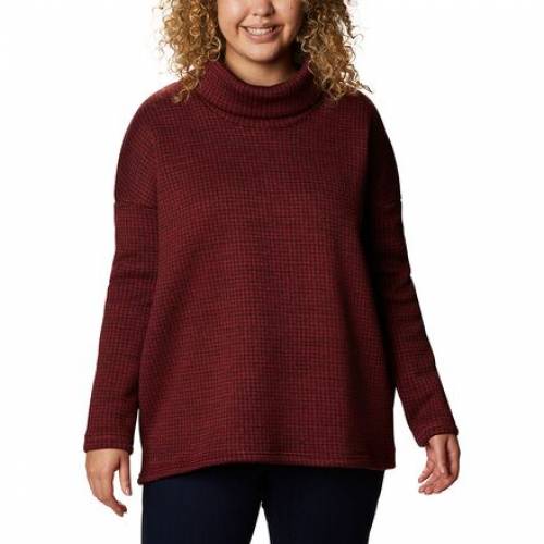 コロンビア Columbia フリース 赤色 赤み レディース Red Columbia Columbiachillin Fleece Pullover Marsala Houndstooth Print Odeftg Com