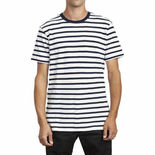激安通販 Tシャツ カットソー Tshirt Greenwich Stripe Rvca ネイビー 紺色 Tシャツ ストライプ ルーカ Rvca ルーカ Navy カットソー Tシャツ トップス メンズファッション Marine Dgb Gov Bf