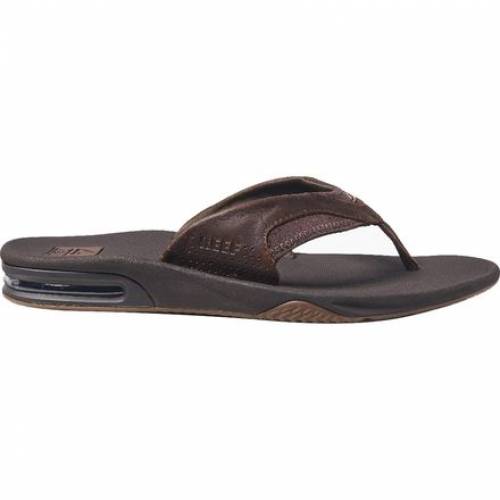 Reef サンダル カジュアル Dark 茶色 リーフ その他 Reef メンズ Dark Leather Fanning ファッションブランド Brown ファッション レザー メンズ ブラウン ビーチサンダル スニケス