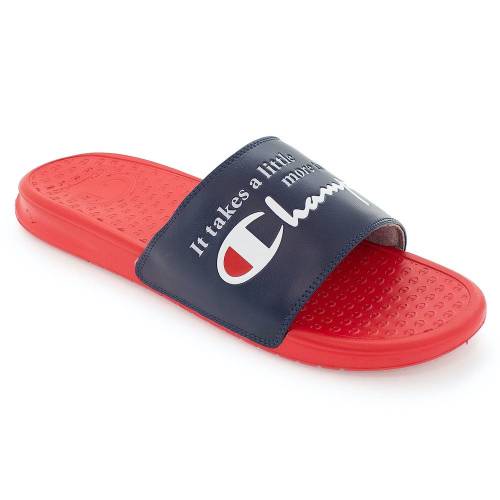 今日の超目玉 レッド 赤 ネイビー 紺色 チャンピオン Champion チャンピオン サンダル メンズ Slides Super Navy Champion Red Byyh163 Spmau Ac In