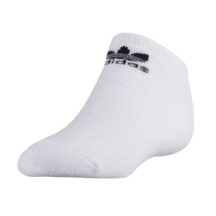【★百貨店SALE★6/11真夜中2時迄】アディダス Adidas 【 Originals Trefoil 6-Pack No Show Socks Boys\u0027 Grade School White/Black 】 オリジナルス トレフォイル 靴下・ソックス お坊っちゃん キッズ 白いこと 白いこと 黒いこと 黒いこと