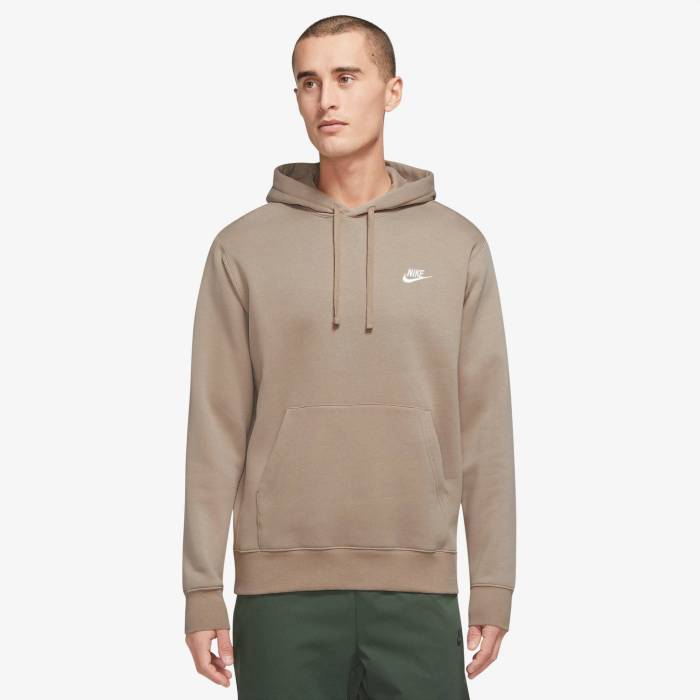 ナイキ Nike 【 Club Pullover Hoodie Men's Khaki/White 】 クラブ フーディー パーカー メンズ カーキ 白色 ホワイト