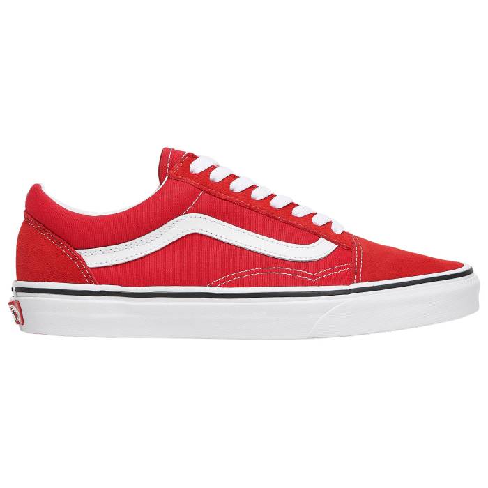 ヴァンズ Vans 【 Old Skool Women\u0027s Racing Red/White 】 年寄りの学校 レディース Red 赤・赤いこと 白いこと 白いこと