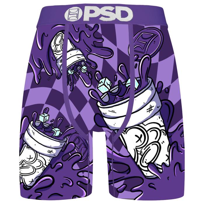 【★百貨店SALE★6/11真夜中2時迄】Psd 【 Purp Drank Underwear Men\u0027s White/Purple 】 アンダー御召しもの 下着類 メンズ 白いこと 白いこと Purple 紫・パープル