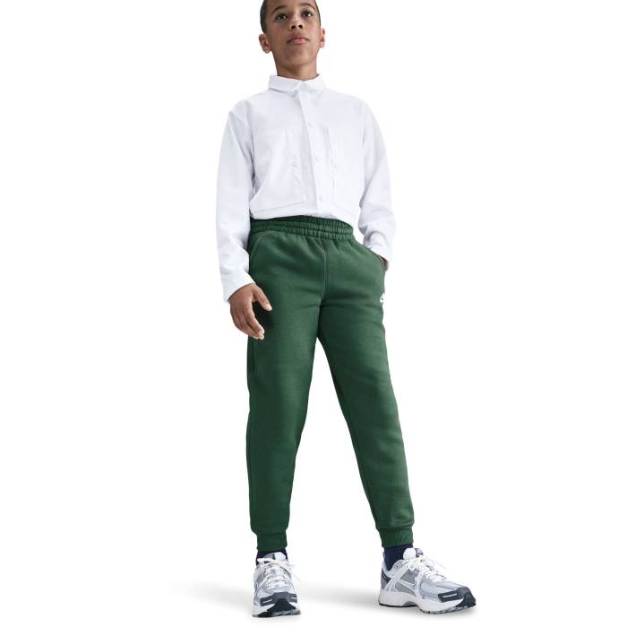【★百貨店SALE★6/11十二時2時迄】ナイキ Nike 【 Nsw Club Lbr Fleece Joggers Boys\u0027 Grade School Fir/White 】 野球クラブ フリース ジョガーパンツ お坊っちゃん キッズ 白いこと 白いこと