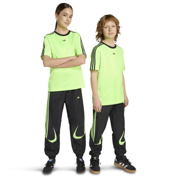 【★百貨店SALE★6/11十二時2時迄】アディダス Adidas 【 Originals Teamgeist Track Pants Boys\u0027 Grade School Black/Signal Green 】 オリジナルス 貨物自動車 お坊っちゃん キッズ 黒いこと 黒いこと green 緑・緑であること