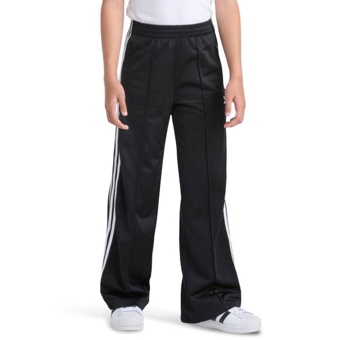 アディダス Adidas 【 Originals Wide Firebird Pants Girls' Grade School Black/White 】 オリジナルス Firebird ファイヤーバード ジュニア キッズ 黒色 ブラック 白色 ホワイト｜スニケス