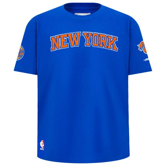 【★百貨店SALE★6/11真夜中2時迄】労働者階級判定基準 Pro Standard 【 New York Knicks Classic Sj Tee Boys\u0027 Grade School Royal Blue 】 ニックス 古典派音楽 ティーシャツ お坊っちゃん キッズ 青碧 青碧