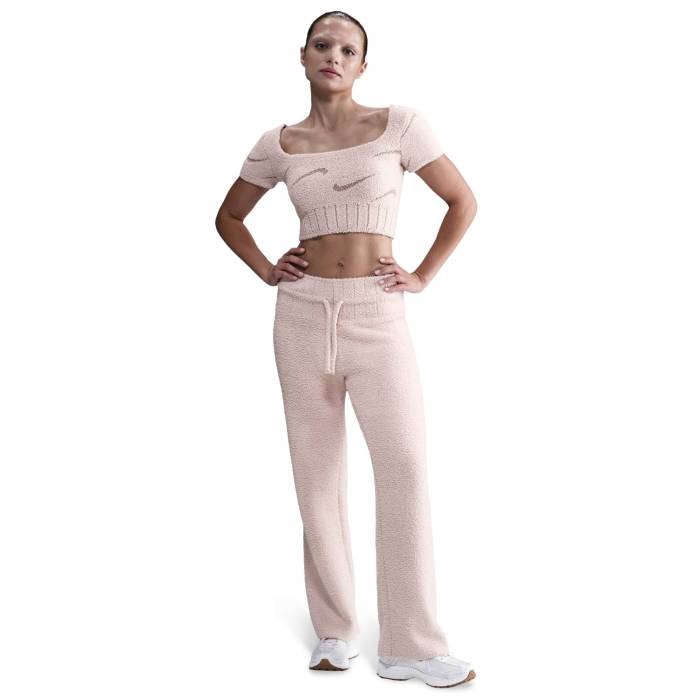 ナイキ Nike 【 Nsw Phoenix Boucle Short Sleve Crop T-Shirt Women's Pink/Pink 】 フェニックス Crop クロップ Tシャツ レディース pink ピンク