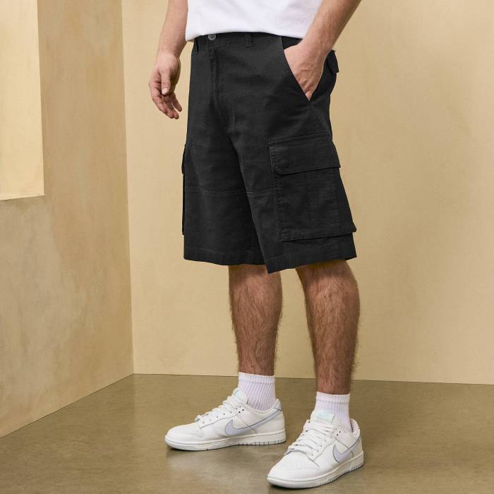Csg 【 Essential Cargo Shorts Men's Black 】 カーゴ ショーツ メンズ 黒色 ブラック|スニケス