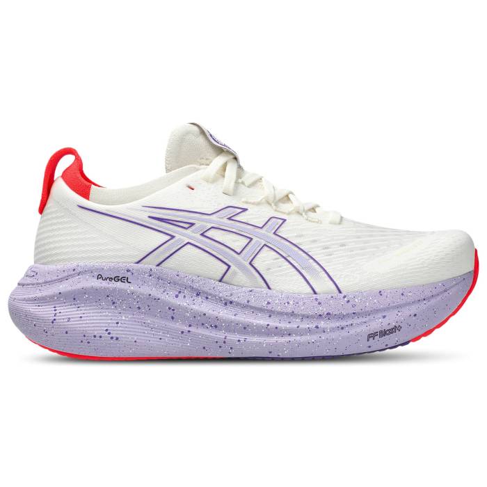 【 Gel-Nimbus 27 Tokyo Women\u0027s Cream/Edo Purple 】 レディース 皮膚軟化剤 Purple 紫・パープル