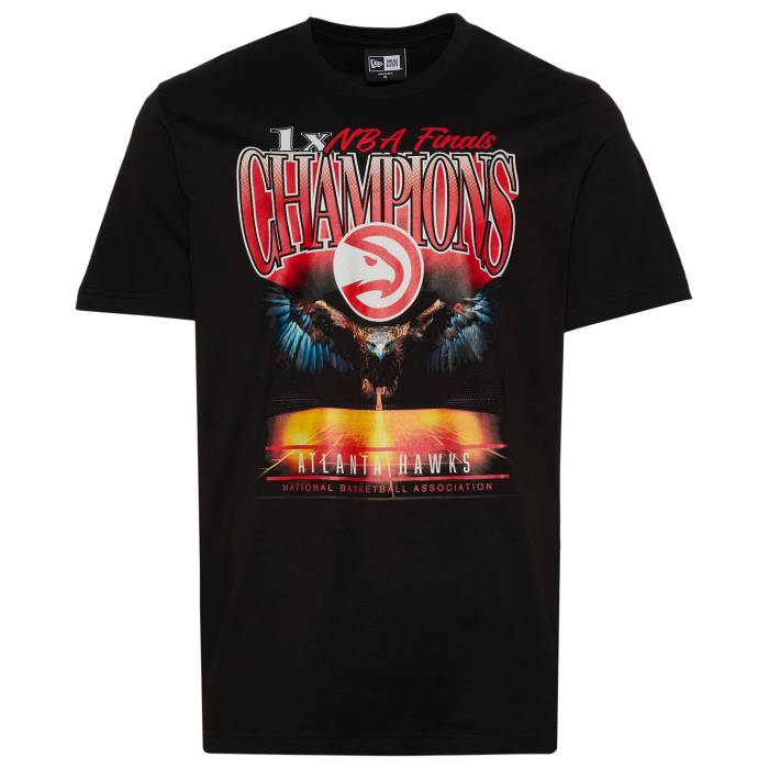 ニューエラ New Era 【 Hawks Ovrsize T-Shirt Men's Black/Multi 】 ホークス Tシャツ メンズ 黒色 ブラック|スニケス