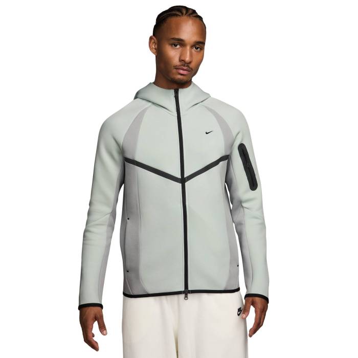 ナイキ Nike 【 Tech Fleece Pro Wear Full-Zip Jacket Men\u0027s Grey/Grey 】 テック フリース 労働者階級 フルジップ Jacket 上衣 メンズ 薄墨色 薄墨色