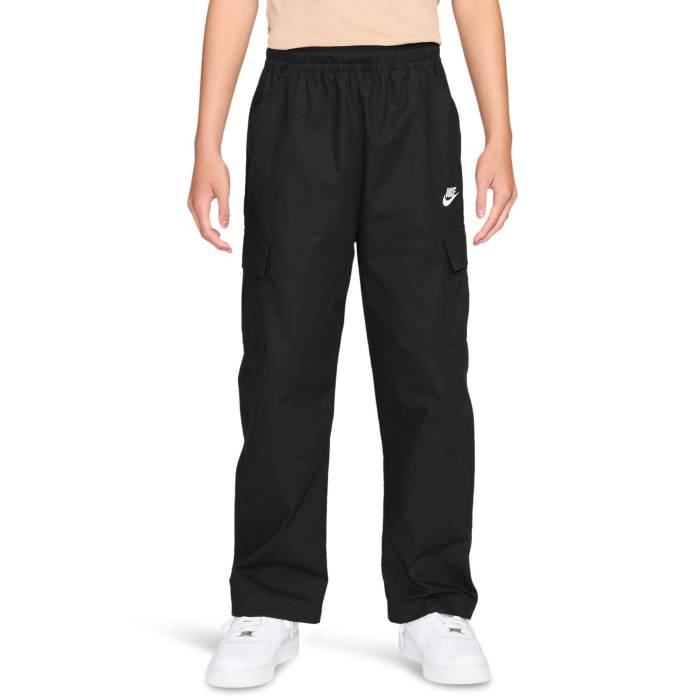 【★百貨店SALE★6/11十二時2時迄】ナイキ Nike 【 Nsw Club Woven Cargo Pants Boys\u0027 Grade School Black/White 】 野球クラブ Woven ウーブン 積貨委託貨物 お坊っちゃん キッズ 黒いこと 黒いこと 白いこと 白いこと