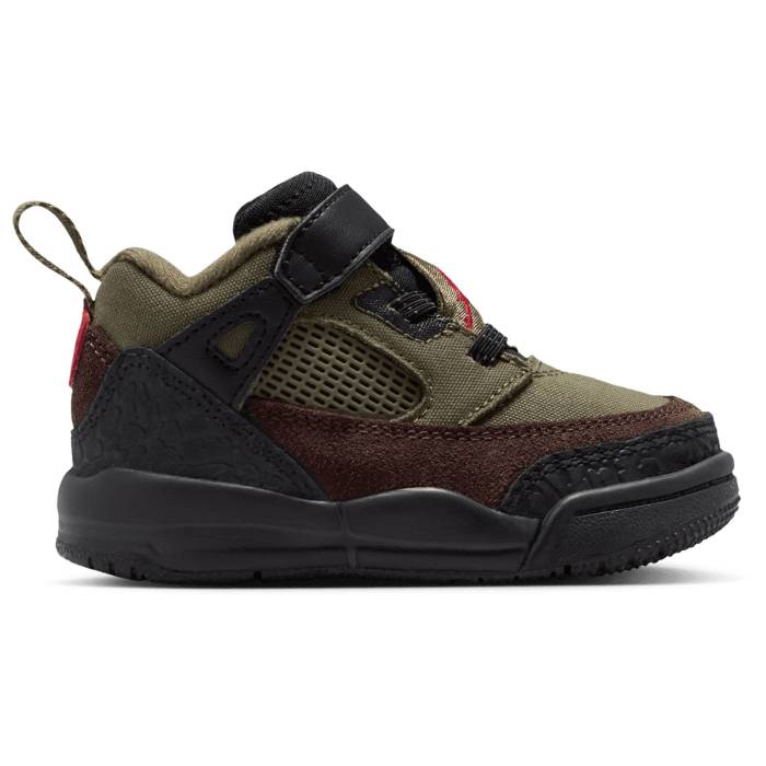 【★百貨店SALE★6/11真夜中2時迄】ナイキ ジョーダン Jordan 【 Spizike Low V2 Boys\u0027 Toddler Medium Olive/Black 】 もの言う花 olive オリーブ 黒いこと 黒いこと