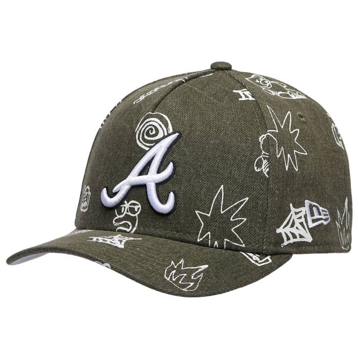 ニューエラ New Era 【 940Mcaf Dl Atlanta Braves Men's Multi/Black 】 アトランタ ブレーブス メンズ 黒色 ブラック|スニケス