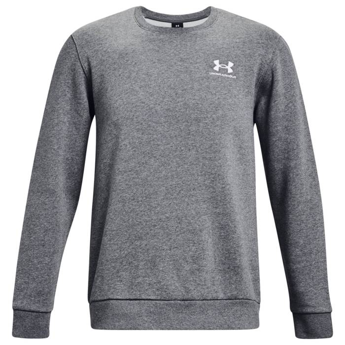 【★百貨店SALE★6/11真夜中2時迄】アンダーアーマー Under Armour 【 Essential Fleece Crew Men\u0027s White/Pitch Grey Heather 】 フリース 労働者の一団 メンズ 白いこと 白いこと 薄墨色 薄墨色 heather ギョリュウモドキ
