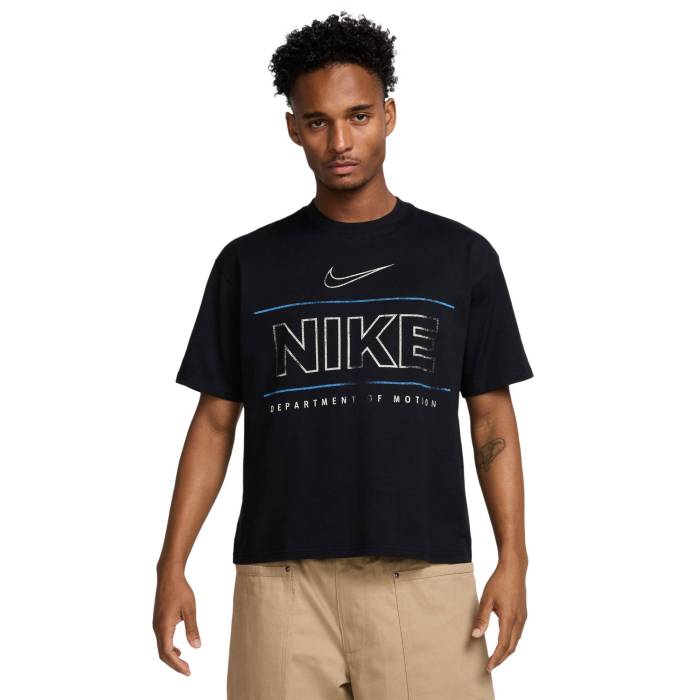 ナイキ Nike 【 Ss Crop Crew T-Shirt Bc Men's Black/Blue 】 Crop クロップ クルー Tシャツ メンズ 黒色 ブラック 青色 ブルー｜スニケス