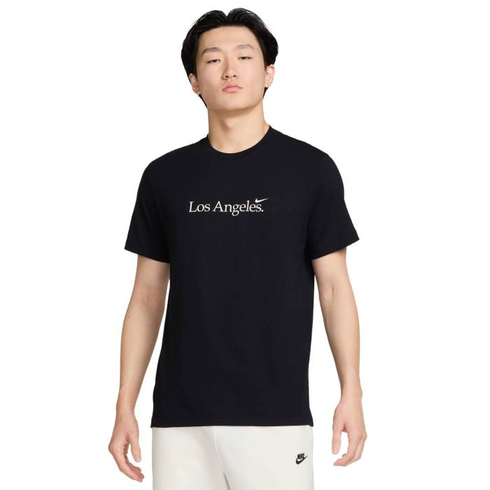 ナイキ Nike 【 La Short Sleeve Crew T-Shirt Men's Black/White 】 ロサンゼルス Sleeve スリーブ クルー Tシャツ メンズ 黒色 ブラック 白色 ホワイト|スニケス