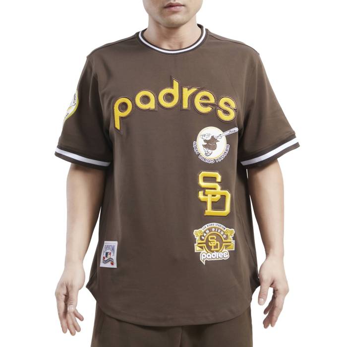 プロスタンダード Pro Standard 【 Padres Retro Classic Dk Tee Men's Brown 】 パドレス レトロ クラシック Tシャツ メンズ 茶色 ブラウン