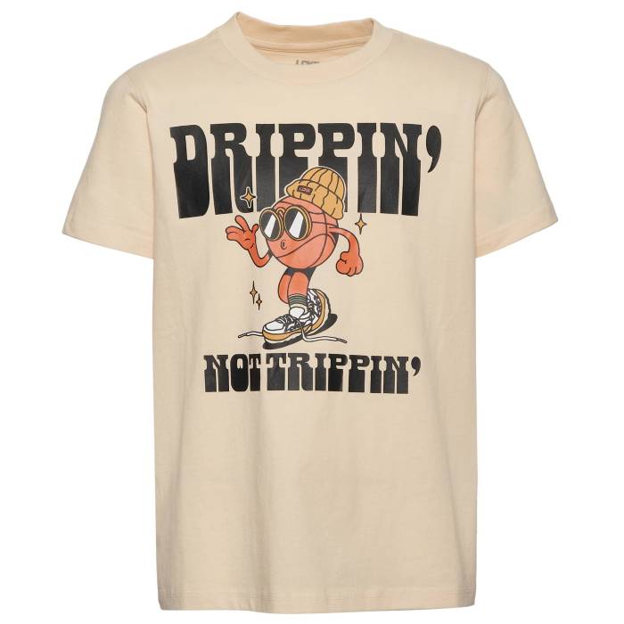 Lckr 【 Don\u0027t Trip Graphic T-Shirt Boys\u0027 Grade School Parchment/Black 】 グラフィック プルオーバー 御坊っちゃん キッズ 黒いこと 黒いこと