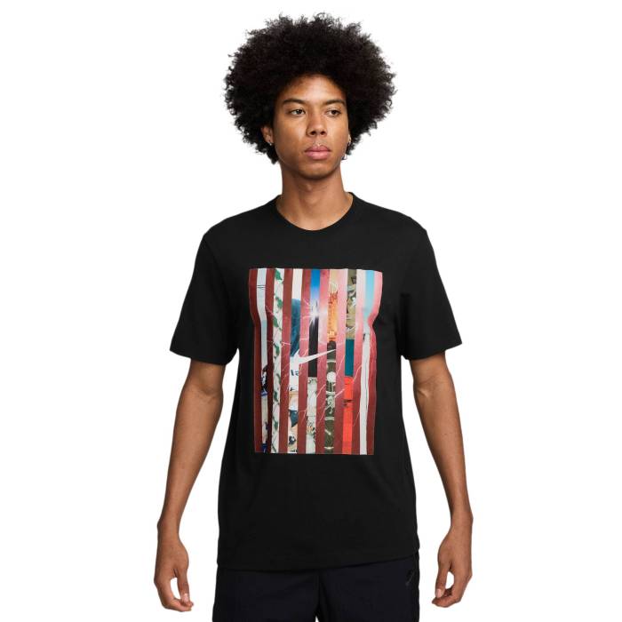 【★百貨店SALE★6/11夜夜中2時迄】ナイキ Nike 【 Nsw Open Oc T-Shirt Men\u0027s Black/Multi 】 プルオーバー メンズ 黒いこと 黒いこと